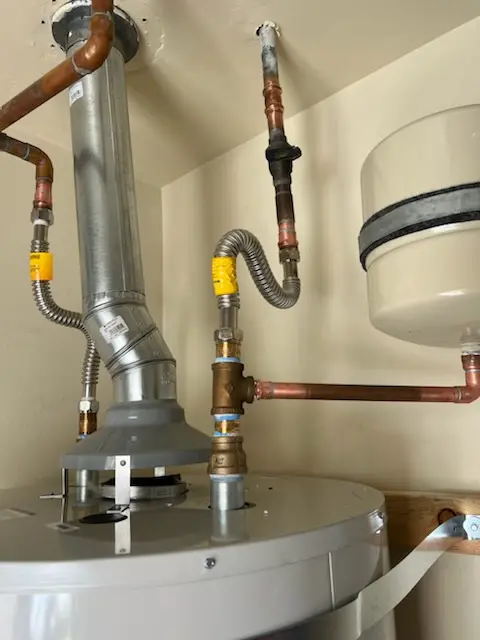 Water heater installation and plumbing repair in Kato